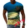 Summer Leisure Sharks And Whales Pattern Men's T-shirt Hip Hop 3D Print Personality  Rod Neck Short Sleeve Tops Fashion Clothes