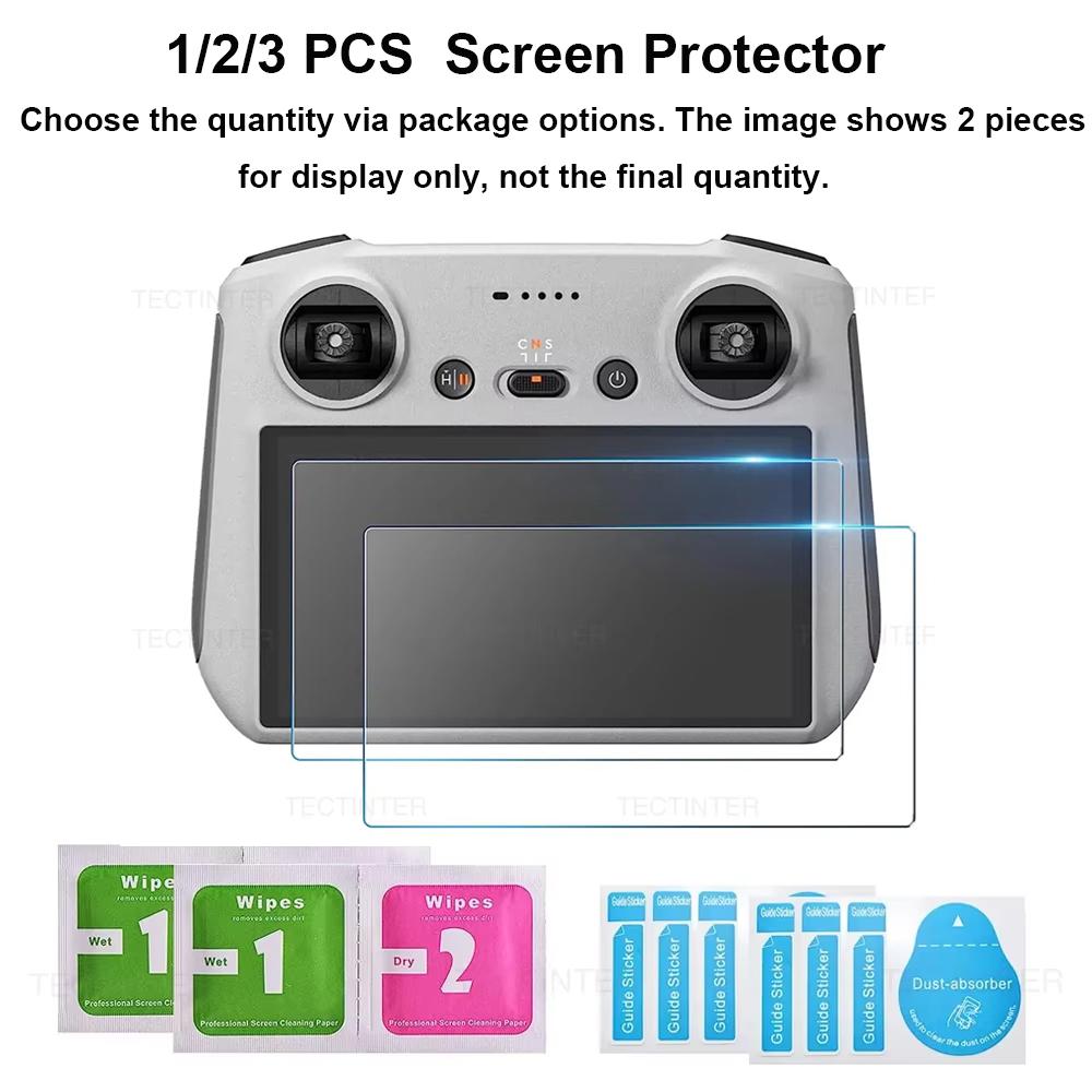 Tempered Glass Film for DJI Mini 5/4/3 Pro RC 2 Pro Screen Protector HD Protective Anti-Scratch RC Remote Controller Accessories