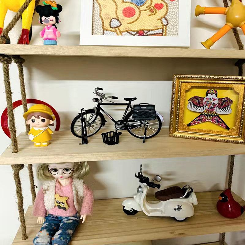 Велосипедное украшение с надувным насосом и портфелем для домашнего декора