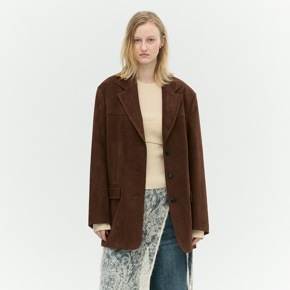 Ebm Suede Tailored Jacket Emp9Wjk050