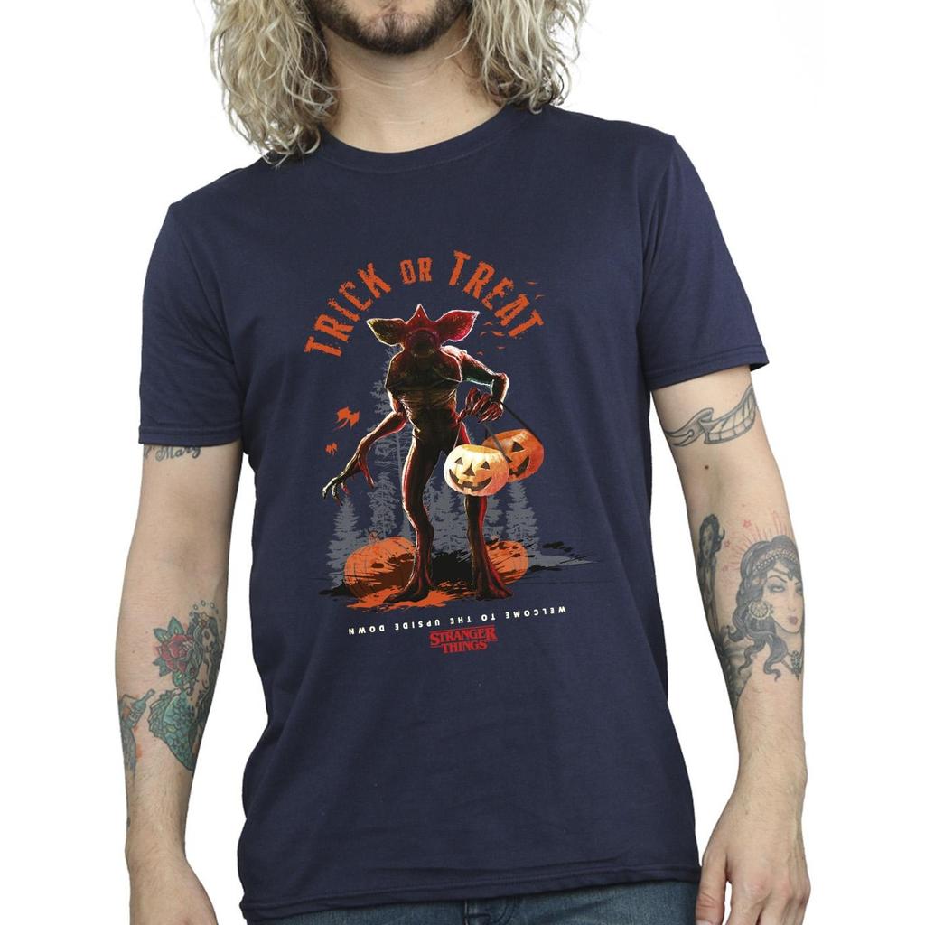 Netflix Mens Stranger Things Trick Or Treat Demagorgon T-Shirt