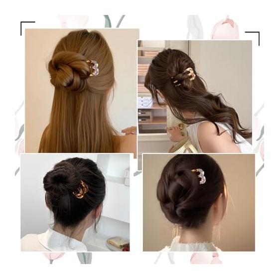 2pcs Hair Comb Set, Elegant Hair Stick for Updos, Ponytails, Half-Up Styles, Bun, French Twist, Hair Accessories for Women, Formal Events, Parties,