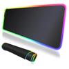 All Black RGB Non-Slip Gaming Mousepad For PC Laptop Gamer Large/Medium/Small Keyboard Carpet Mat Mouse Pad Rubber Table Rug