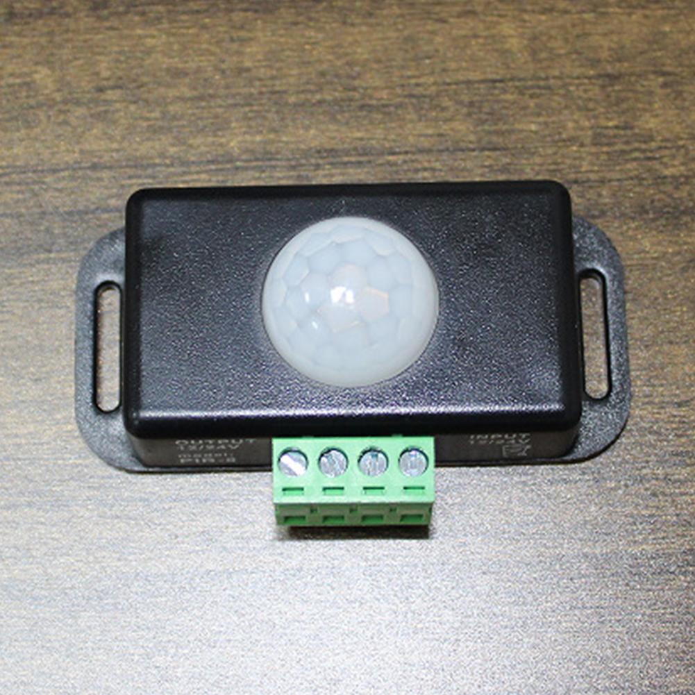 DC 12V 24V 8A Automatic Adjust PIR Motion Sensor Switch IR Infrared Detector Light Switch Module for LED Strip Light Lamp