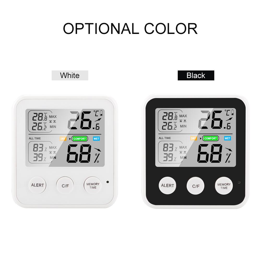 Высокоточный магнитный термометр, гигрометр, цифровой термогигрометр с ЖК-экраном, Цельсия/Фаренгейта