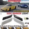 2 шт. Canbus для Porsche 911 997 Boxster Cayman 987 Светодиодные динамические боковые габаритные огни Указатели поворота GT2 GT3 GTS Carrera Turbo