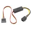 Прочный адаптер-кабель питания для жесткого диска 6PIN на SATA 12V в кабель SATA с платой понижения и стабилизации напряжения