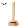 Double Axis Yarn Stand for Twin Threads Wooden Holder, Rotating Bamboo with Smooth Organizer DIY Crafts Spinning Base, Single-axis/Double-axis