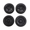 4PCS 1 10 RC Rally Car Tires Replacement for Tamiya TT01 Xv02 Sturdy Plastic 70mm RC Car Maze Tire Wheel Rim Black