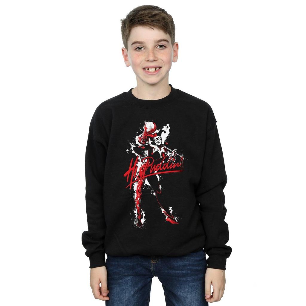 DC Comics Boys Harley Quinn Hi Puddin Sweatshirt