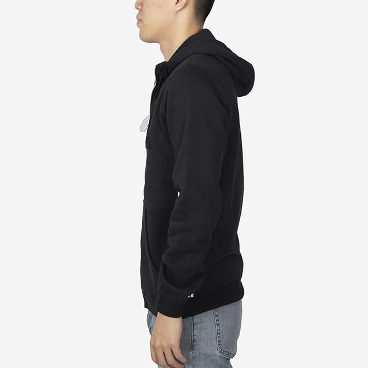 Nike Теплая повседневная спортивная куртка с капюшоном на флисовой подкладке с логотипом, мужская куртка черного цвета CV4586-010