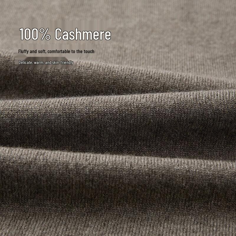 Мужской кашемировый свитер HLA Hodo с воротником-стойкой, зима 2025