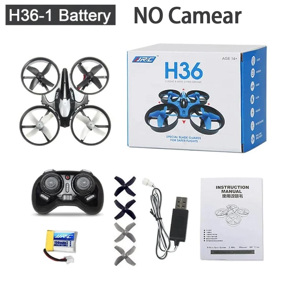 Genuin H36 Mini Drone with Light Remote Control Ship 3 Modes 2.4G Quadcopter 360° Flips and Rolls Helicopter UAV Rc Full-coverage Protective Ring