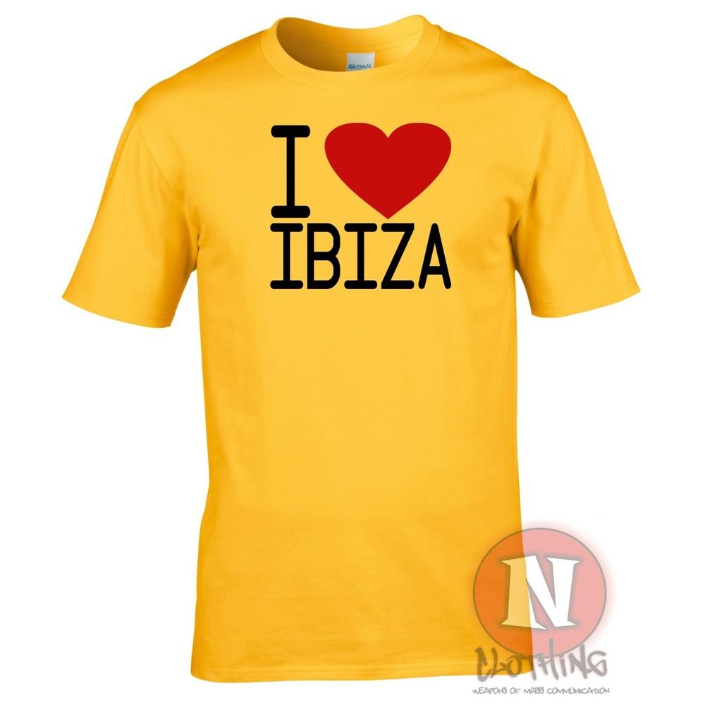 I Love Ibiza TShirt Club Party Edm Dj House Rave Music Retro Cool Festival Tee