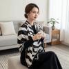 Breathable Stripes Square Headscarf Patterned Shawl Printed Silk Scarf 90 CM Square Scarf  Vacation