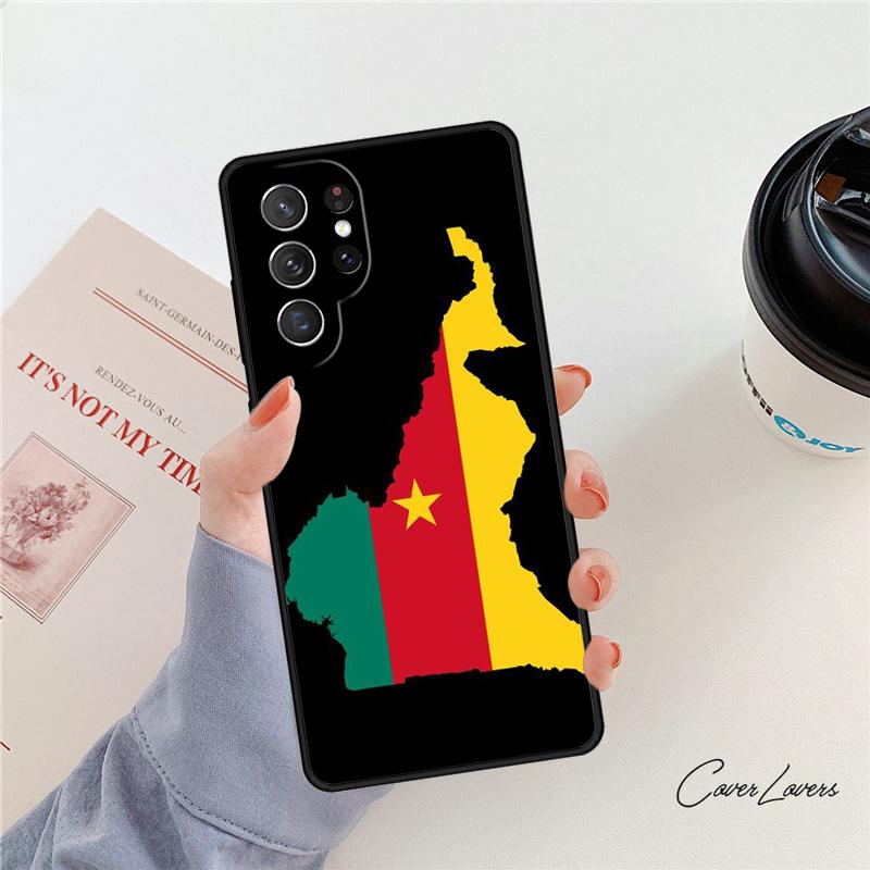 Чехол для телефона с флагом Камеруна Для Samsung Galaxy S24 S25 S23 S22 Ultra Note 10 20 Plus S20 S21 FE Чехол