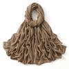 Muslim Modal Hijab Cotton Rayon Scarf for Women Double Stitching Wide Edge Rayon Shawl Islamic Thin Soft Viscose Turban Headband