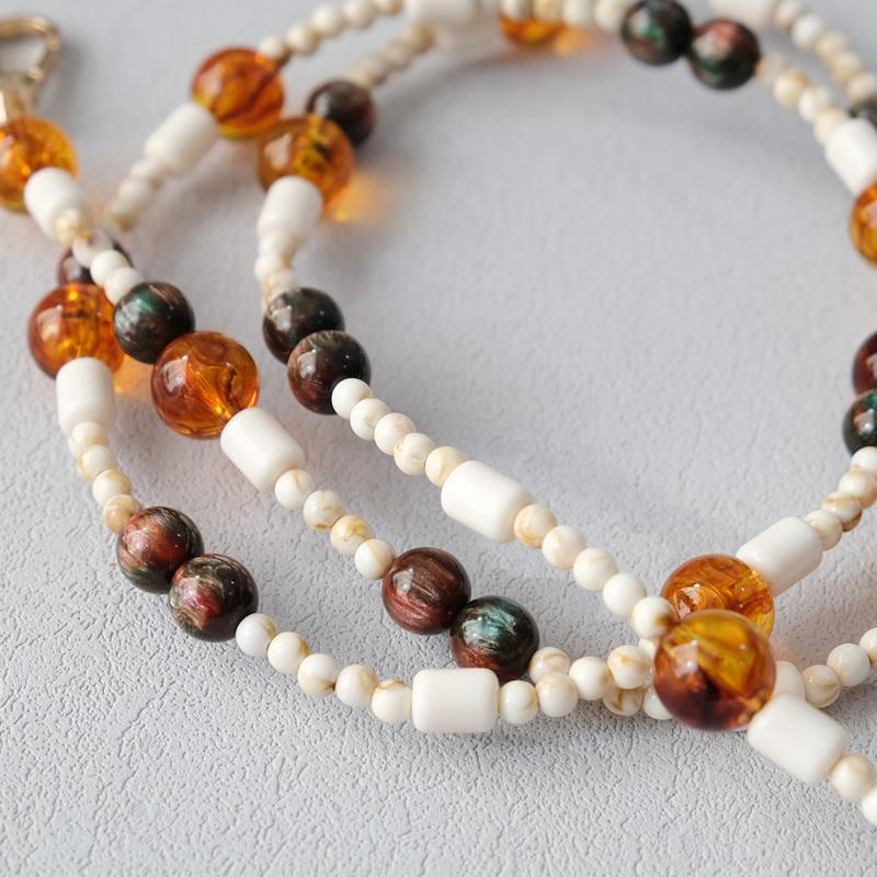 Новая модная женская сумка, аксессуар, съемные янтарные цепочки из бисера, синий акриловый роскошный ремешок, женская сумка, цепочка с ручкой на плечо