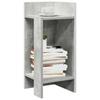 VidaXL Side Tables 2 Pcs with Shelf Concrete Grey 25.5x27x60 Cm, End Table, Sofa Side Table, Table of 858549