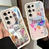 Чехол для телефона Samsung Galaxy S26 S25 Ultra S24 FE Карта Путешествий Художественный Узор Чехол S23 Plus S22 + S21 S20 5G Мягкий Силикон Забавный