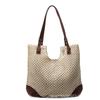 Vacation Popular Women's Bags Contrasting Colors New Straw Woven Large-capacity Armpit Bags Seaside Vacation Beach Bags Shoulder Bags