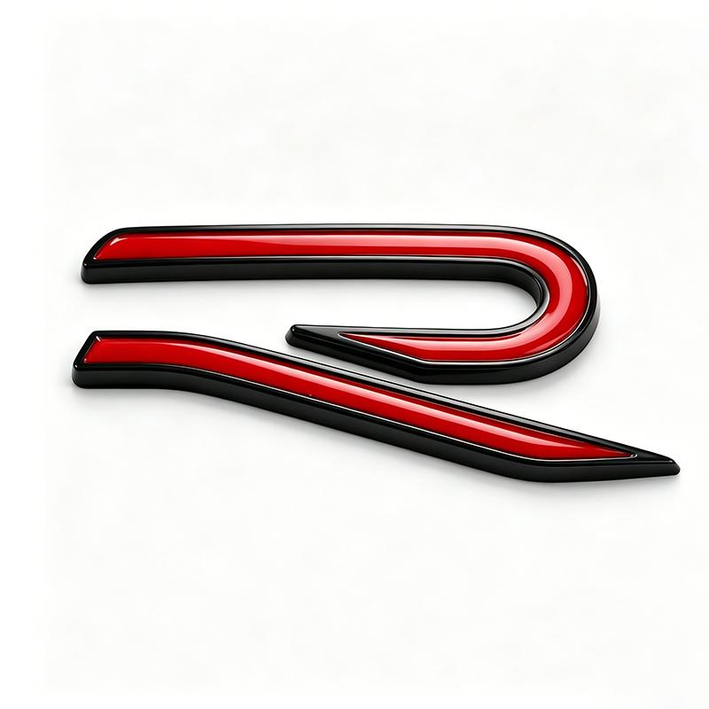 3D Metal R logo Sticker Car Rear Trunk Body Emblem Sticker For VW Golf 5 6 7 MK7 MK6 Polo Jetta CC Beetle Passat Tiguan Hub Cap zd4