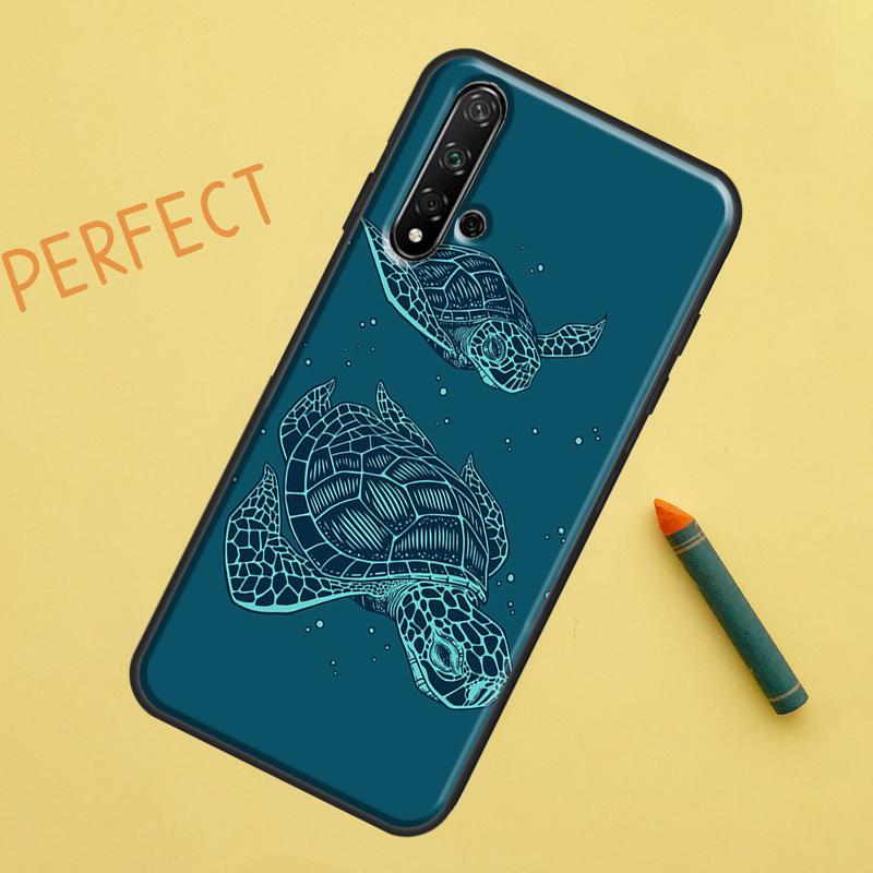 Чехол с морской черепахой для Huawei Nova 10 9 SE 11 Pro 12i 11i 8i Y60 Y70 Y90 Y61 Y91 Y72 Y73 P20 P40 P30 Lite