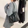 Сумка-ведро Cloud Drawstring Hobo 2025 года — плиссированная, свободная сумка-мессенджер через плечо