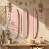 3PCS Ocean Surfboard Wall Hanging Hawaiian Style Beach Surfboard Sign  Festival Decor