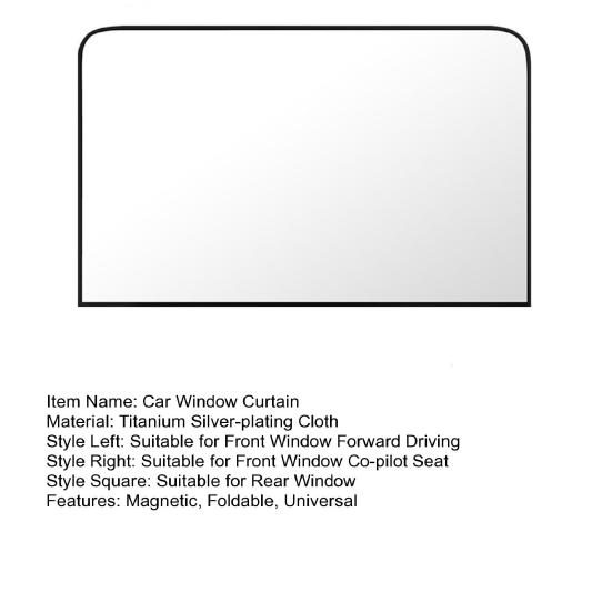 Durable Car Window Curtain Magnetic Soft Sun Protection