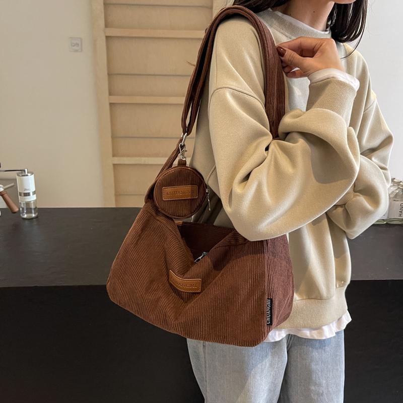 Вельветовая сумка женская сумка большая вместимость сумка через плечо