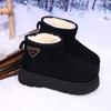 Winter Women's Casual Comfortable Snow Boots Velvet Cotton Minimalist Short Boots Fashionable Warm Women Shoes
