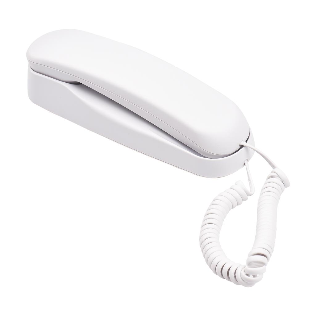 Mini Desktop Corded Landline Phone Fixed Telephone Wall Mountable Supports Mute/ Pause/ Hold/