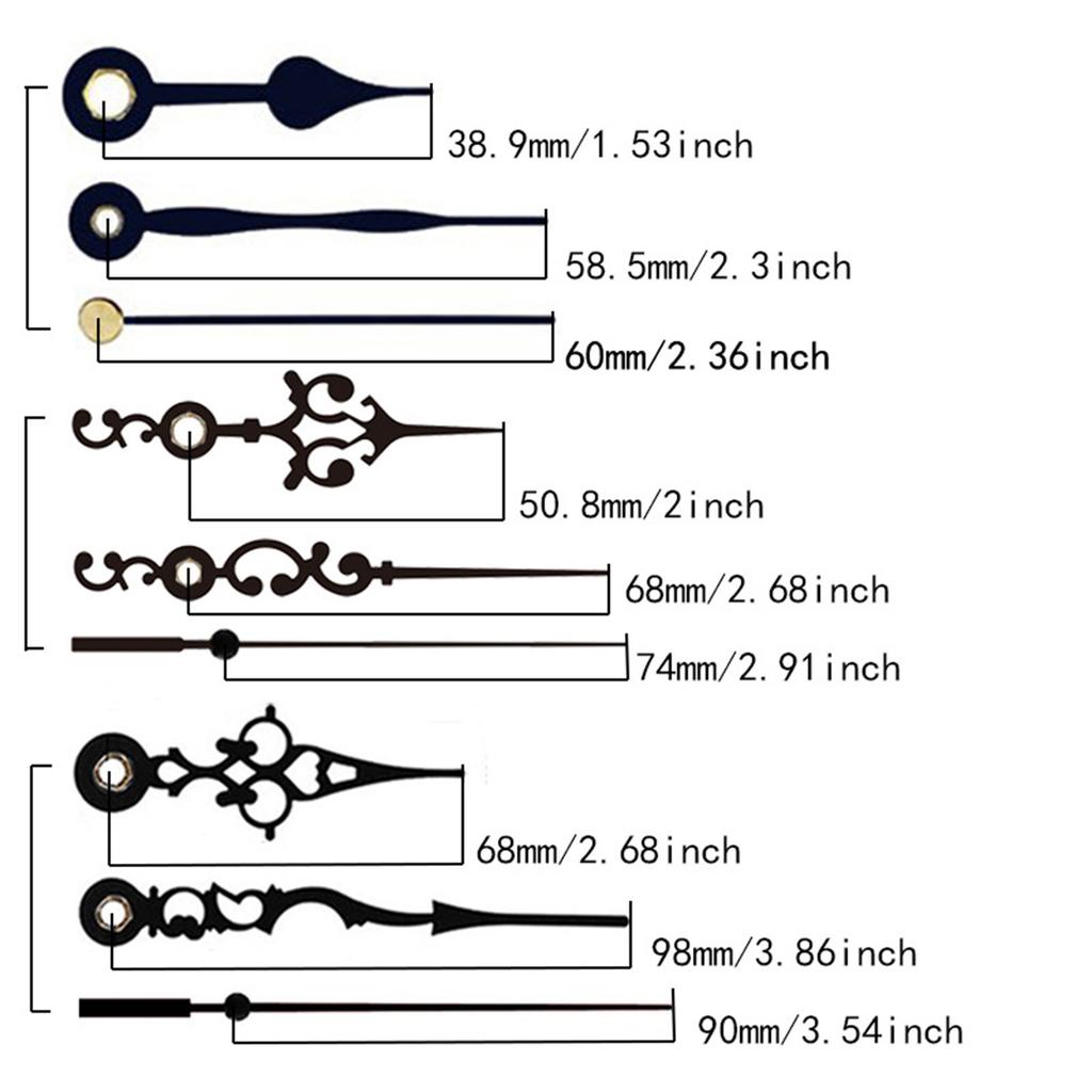 Precise 12888 Clock Movement Quartz Clock Mechanism Battery Powered Repair Part for Wall Clock with 3Set Hand Shaft