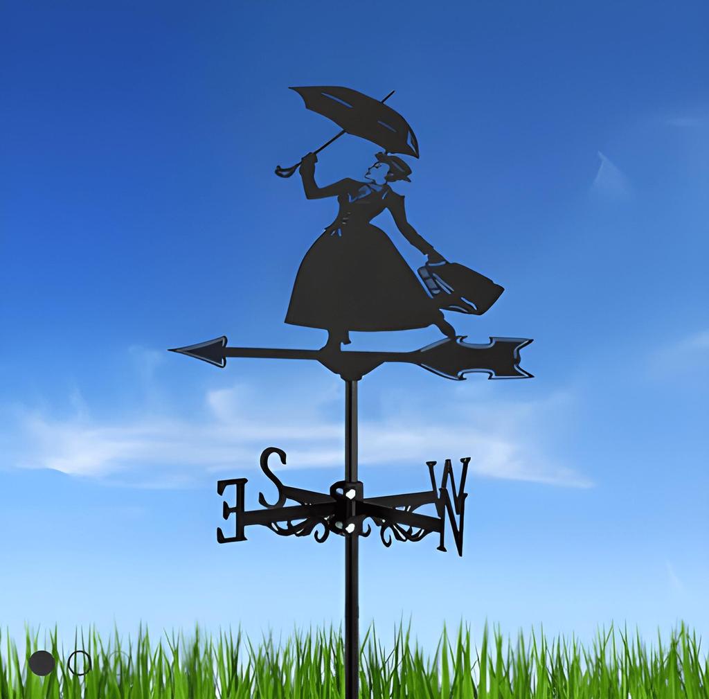 Декоративный железный флюгер - наружное украшение для металлической крыши