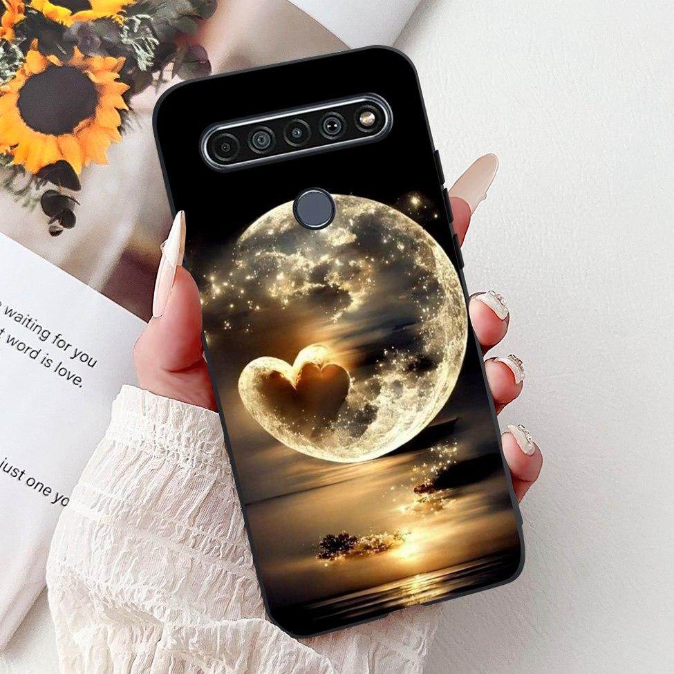 2020 For LG K41S LM-K410 Cover For LG K51S Case LM-K510 Luxury Butterfly Love Cute Cat Cool Handsome Lion Painted Black Silicone