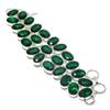 Chrome Diopside Ethnic 925 Sterling Silver Bracelet 7-8" B6h92