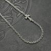 Crowe Thai Silver Retro Old Cross Collarbone Chain Niche Pendant Popular Pure Desire Style