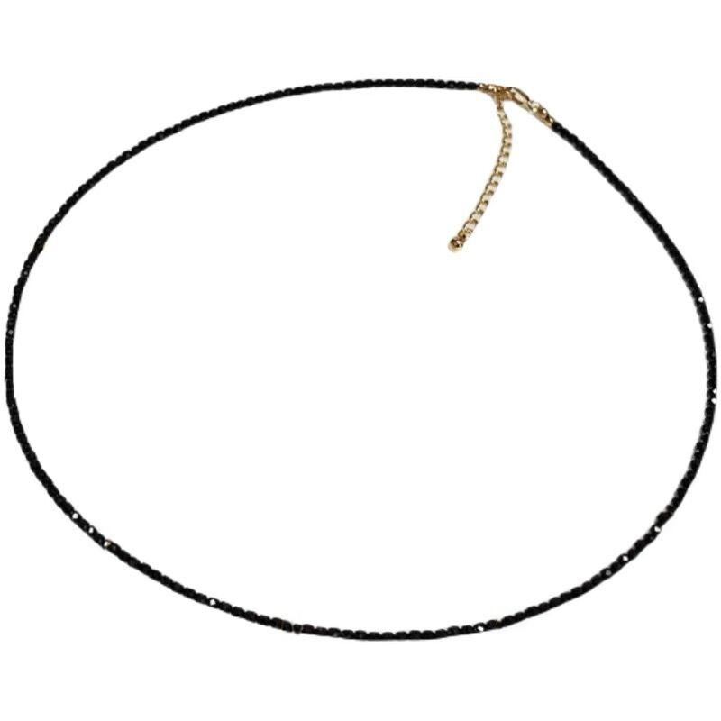 Женщины черный кристалл ключицы колье ожерелье кулон ювелирные изделия подарок