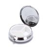 Folding Pill Case Metal Pill Cutter Medicine Pill Box Makeup Storage Container