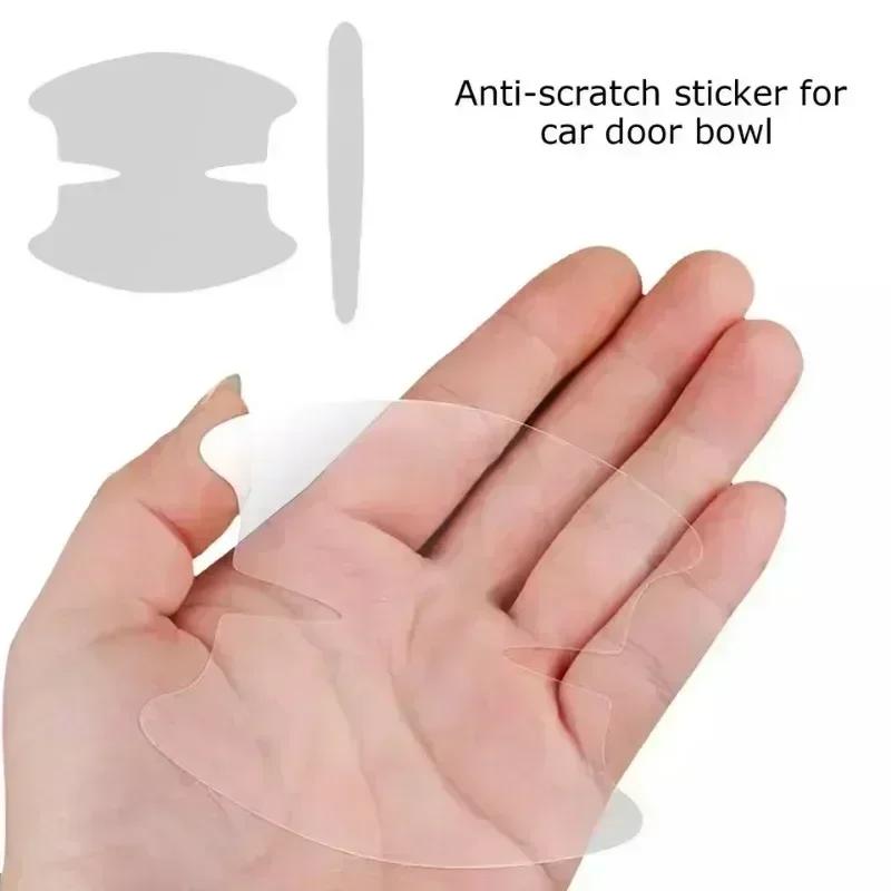 Transparent Car Handle Anti Collision Protection Strip 8 Piece Set Universal Car Door Handle Bowl Scratch Protective Stickers