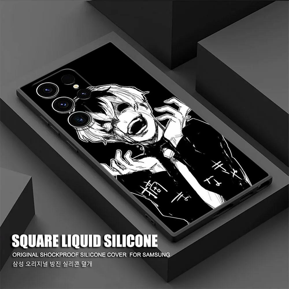 Tokyo Anime Ghouls Black Art Phone Case For Samsung Galaxy S24 Ultra Cases S23 S21 S20 FE S22 9 Plus Note 20 Ultra Silicon Cover