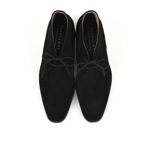 Roshoeman 7002 Ботинки Chukka Черная Замша