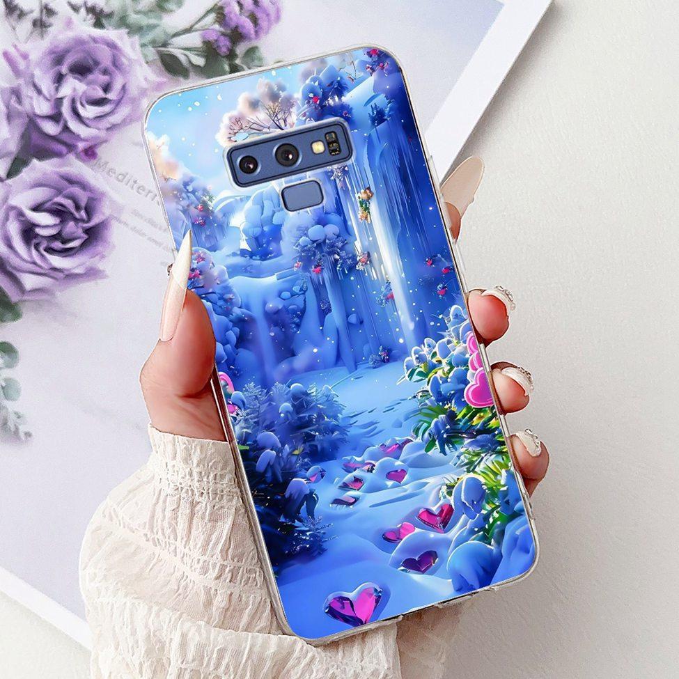 Прозрачный чехол для Samsung Note9 Милый Кот Модный Роскошный Расписной Мягкий Чехол для Телефона для Samsung Galaxy Note 9 Case SM-N9600 SM-N960F