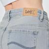 Lee Women's 428 Light Blue High-Waist Straight-Leg Five-Pocket Jeans