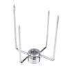 1set Stainless Steel Rotisserie Meat Forks Clamp Grill Meatpicks Barbecue Skewer With Locking Screw Quick Adjustments BBQ Tools