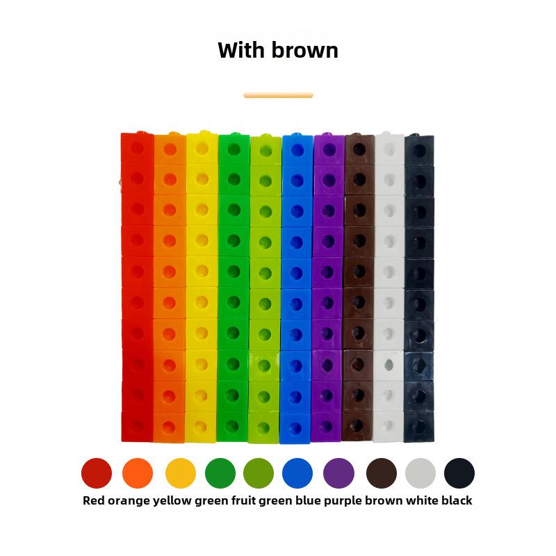 Творческие образовательные строительные блоки для детского сада - размер 2 см, набор из 100 предметов