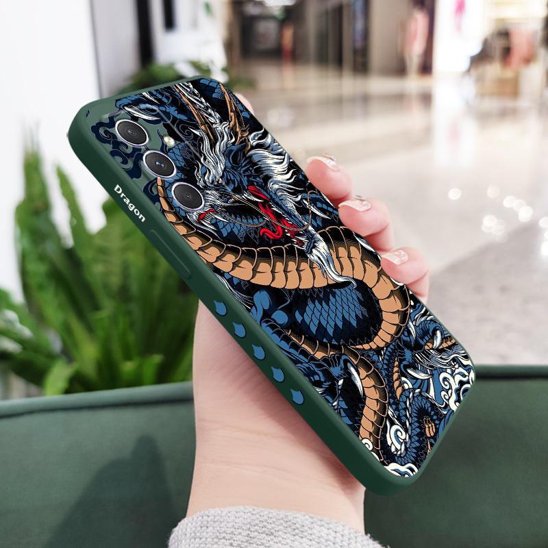 Чехол "Рычащий Дракон" для Samsung A56 A36 A26 A54 A34 A24 A14 A73 A53 A33 A23 A13 A03 A72 A52 A52S A32 A22 A15 A25 A35 A55 4G 5G