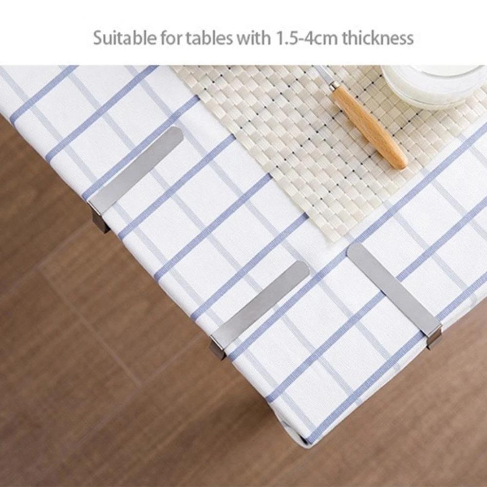 Зажимы для скатертей из нержавеющей стали Держатели для скатертей Зажимы для вечеринок на открытом воздухе Кухня Столовая Бар Текстиль Скатерти