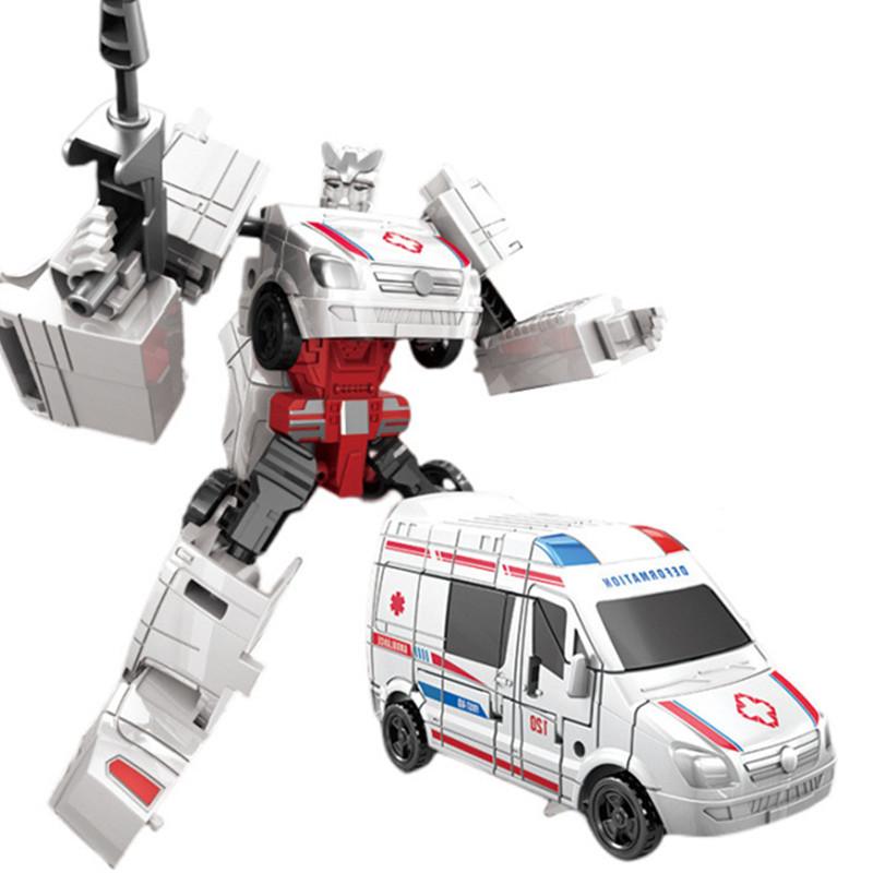 ZZKJ 19CM Cool Transformation Toys Anime Robot Car Tank Aircraft Dinosaur Models Action Figures Children Boys Gifts